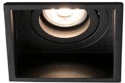 Faro Barcelona 40121 - HYDE SQ Empotrable negro cuadrado orientable