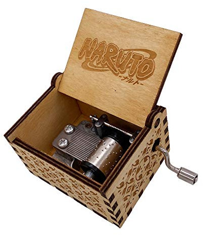 Youtang Mini carillon a manovella, carillon intagliato, in legno, regali musicali (Sadness and Sorrow-Brown)