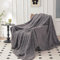 QOFLY Kuscheldecke Flauschig Decke Dunkelgrau - Fleecedecke 150x200 cm XL Warme Sofa Decken, Kuschlige Wohndecke Weich Wohnzimmer Blanket Couchdecke für Winter