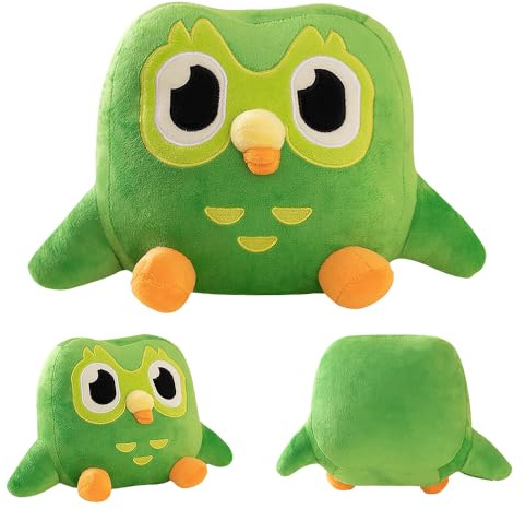 Mineup Oreiller en Peluche Hibou Animal Coussin, Hibou de Dessin Animé, Jouets Coussins Peluche Kawaii, Chouette Douce en Peluche pour Enfants Coussins Animaux pour Cadeau de Noël
