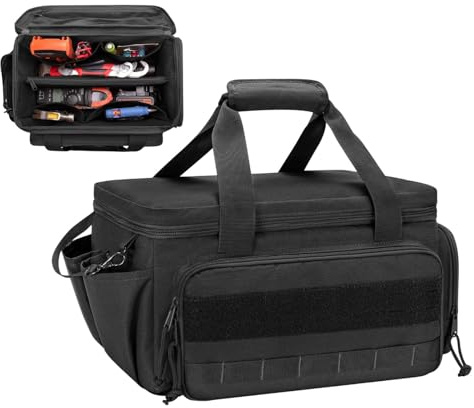 Organizador de herramientas manuales, bolsa de herramientas | Bolsa de herramientas resistente al agua - Bolsa de mano organizadora de herramientas de boca ancha, bolsa de trabajo con as