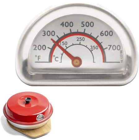 Thermomètre à Four, Thermometre Four Compatible avec Omnia Thermometre Cuisine,avec Sonde de 7 cm,Thermomètre Intérieur pour Accessoires Omnia,Thermomètre pour Barbecue,Plage de Mesure 0°C à 400°C