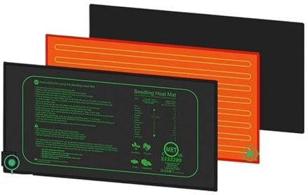Tappetino riscaldante per piantine, anticorrosione, con termostato digitale, combinato, tappetino riscaldante idroponico caldo per l'avvio dei semi, per serre, tappetino riscaldante per piante