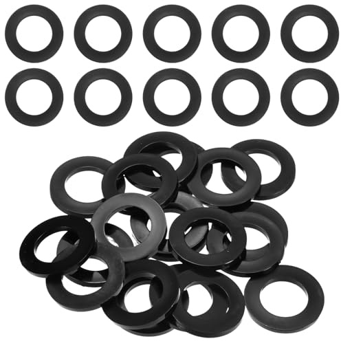 M METERXITY 20-Pack M20 Nylon Flat Washers 20x35x3mm(IDxODxT) Round Black | Plastic,Plain Washer,Fastener Sealing Spacer Gasket Ring,for Household/Commercial