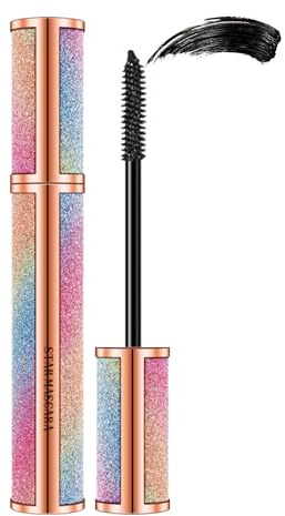 5D Mascara Wasserfest Schwarz, Volumen & Curl Wimperntusche Extra Defintion, Wischfest & Nicht Verklumpend Mascara Vollere Wimpern, Wimperntusche Lange Wimpern Dauert Den Ganzen Tag, False Lash Effect