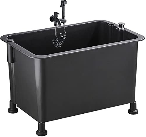 Lavandino commerciale con rubinetto, per la pulizia del mocio in bagno, lavanderia, garage, negozio e uso esterno