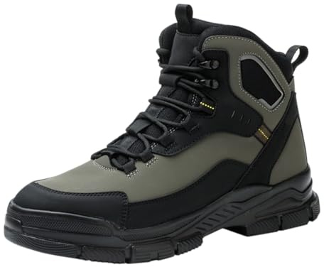 Generisch Bottes d'intervention pour homme - Imperméables - Chaussures de loisirs tactiques en cuir synthétique - Bottes d'intervention - Bottes d'intervention - Pour l'extérieur, le travail, la