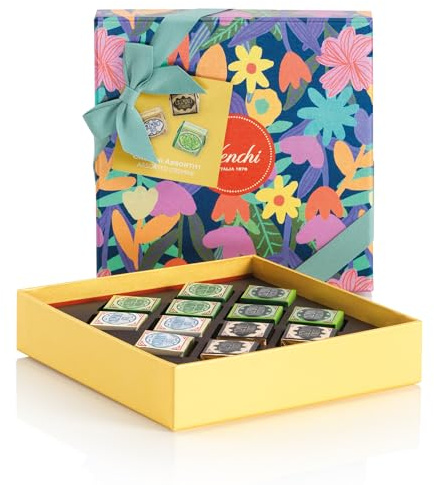 Venchi - Cofre de Primavera con 12 Cremini, 135 Gr, Colección de Primavera Venchi, Sin Gluten, Idea de Regalo para el Día de la Madre