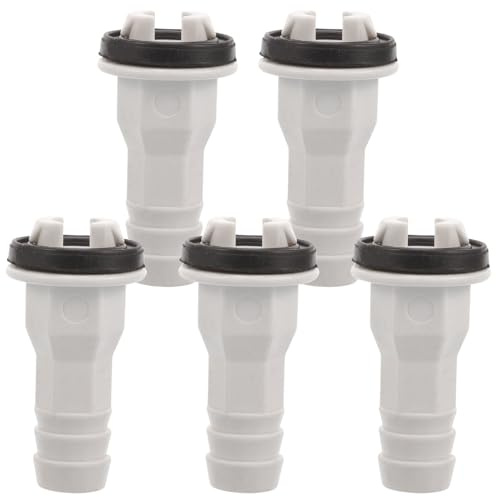 CATIEBYE 5pcs 15mm Air Conditioner Drain Hose Connector Fitting for Window Ac Unit, Split System Hose Adapter for Ac Drip Pan Drainage, Hvac Replacement Part