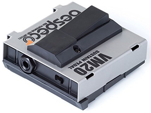 Bespeco VM20 Sustain-Pedal, Fußschalter, silberfarben