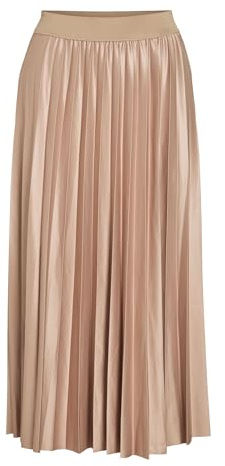 Vila Nitban Coated Midi Skirt, Conchiglia, S