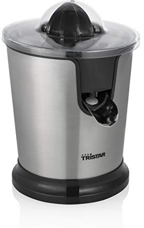 Tristar Spremiagrumi Elettrico Semiprofessionale CP-3002, Acciaio Inossidabile, Argento