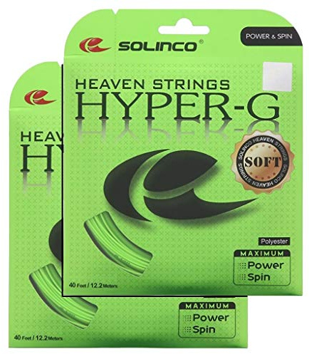 Solinco Hyper-G Soft Tennis String - 2 Packs - Choice of Gauge (17g - 1.20)