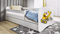 Kinderbett Jugendbett 70x140 80x160 80x180 cm Weiß mit Rausfallschutz Schublade und Lattenrost Kinderbetten für Mädchen und Junge - Bagger 160 cm