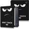 DINGGUAGUA Weiches TPU Hülle Kompatibel mit Tolino Vision Color 2024/Kobo Libra Color 2024/Kobo Libra 2 2021/Tolino Vision 6 2021 eReader Schutzhülle mit Ständer Funktion,Don't Touch
