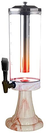 FXNFXLA Spillatore Birra da Casa 3l, Pulizia Facile, con Tubo di Ghiaccio Riutilizzabile in Acciaio Inossidabile Rimovibile E Luci a LED, per Feste, Ristorante, Ktv, Ristorante Barbecue(Color:C)