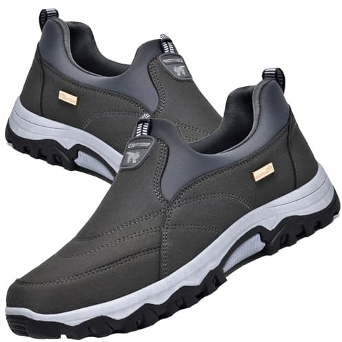 Aocase Chaussures Orthopédiques Pied Large Homme Homme Chaussures de Randonnée Basses Tennis Respirant Légères et Confortables de la Mode de Marche,Gris,45/275mm