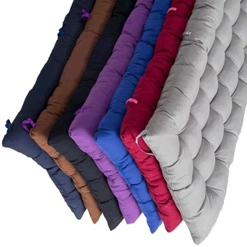 BangDon Cojín para banco, cojín para tumbona, 160 x 50 cm, beige, poliéster, PP-algodón, almohadón para exteriores, silla de jardín, decoración, suelo