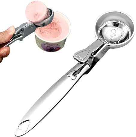 Ungtyb Cuchara para porciones de helado, cuchara de para galletas, melones, cuchara de liberación rápida para helado, cuchara de liberación para helados, cupcakes, bolas de proteína