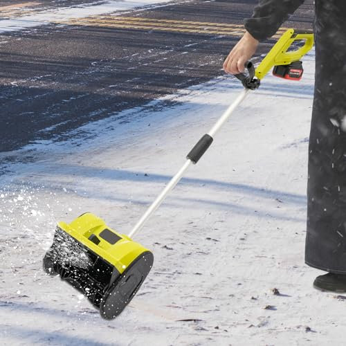 1200W Batteriebetriebene Schneefräse, Akku-Schneefräse, elektrische Schneefräse,FüR Haushalte,Fabriken,StäDtische StraßEninstandhaltung,Kommunale Immobilienverwaltung