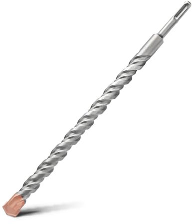 HSAWBIT 20mm x 350mm LONG SDS MASONRY DRILL BIT, TUNGSTEN CARBIDE TIP SDS PLUS SHANK, FOR WALL STONE CONCRETE BRICK