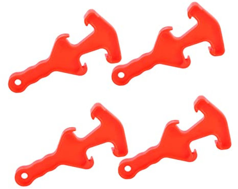 Alipis 4piezas Abridor De Tapas Para Cubos De Plástico Herramienta De Llave Para Abrir Cubos De Pintura y Contenedores Para Uso Hogar y Oficina