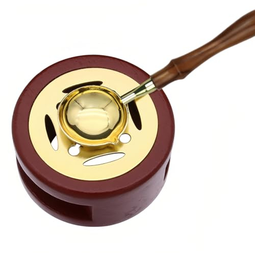 Juego de 2 sello de cera, sellos de cera de madera, para sobres, invitaciones de boda, envoltorios de regalo