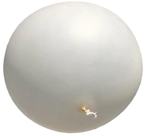 NUOBESTY Palloncino Gigante in Lattice Bianco 336 Pollici 1000 G per Decorazioni Feste Meteorologiche Giocattolo Gonfiabile Creativo per Compleanni ed Eventi All’Aperto Pallone