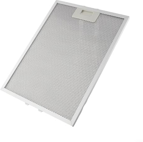 Dunstabzugshaube aus Aluminium, silberfarben, Metallgitter, 5-lagiger Fettabscheider für Dunstabzugshauben, 363 x 277 x 9 mm Ersatzteil