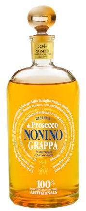 Distillerie Nonino, Grappa Monovitigno Prosecco Riserva 41, Morbida e floreale con note di mandorla e mela verde - Bottiglia in vetro da 700 ml