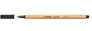 Stabilo Fineliner Stift, feine Spitze, 0,4 mm schwarze Tinte, Stabilo Point 88, 3 Stück