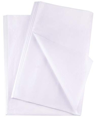 FEPITO 100 feuilles de papier de soie blanc papier d'emballage cadeau de Noël blanc pour Noël Pâques Saint Valentin emballage cadeaux artisanat(14 x 20 Inch)