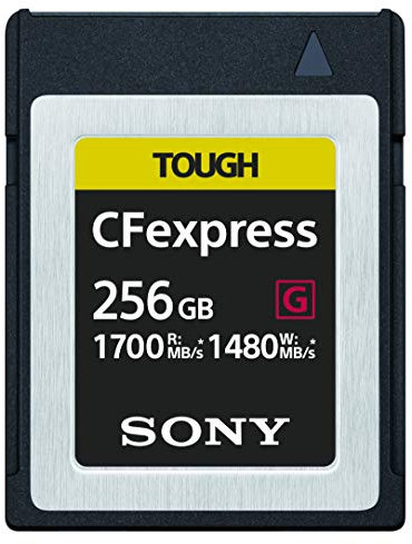 Sony 256GB Tough CFexpress Card Type B Ultra Speed Memory Card (Read, 1700MB/s Write, 1480MB/s) - CEB-G256/J SYM