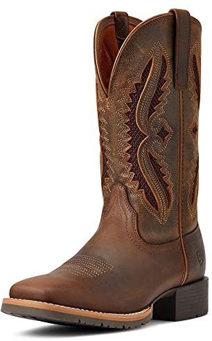 Ariat Hybrid Rancher Venttek 360° Western Boot, Botas Vaqueras Mujer, Bronceado Desgastado/trufa, 39 EU