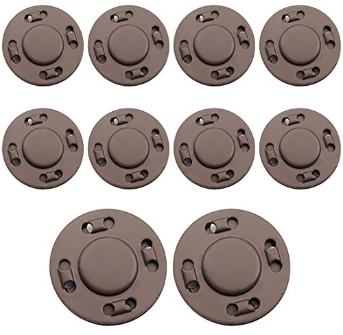 XPEX 10 Paar Magnetknöpfe Nähen Magnetverschlüsse Schmuck Druckknöpfe zum annähen Bekleidungszubehör Magnetische Knopf für Handarbeiten Basteln Kleidung Nähen Taschen (A)