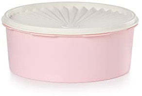 Tupperware Heritage Collection 7.6 Cup Cookie Canister - Vintage Light Pink Color, Dishwasher Safe & BPA Free Container - (1.8 L)