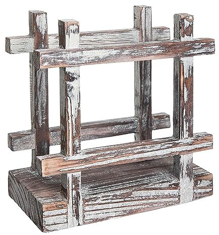 Distributeur de Serviettes en Papier pour Table à Manger, Porte-Serviettes en Bois torché Rustique, Porte-Serviettes Vertical Vintage Durable pour