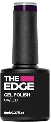 THE EDGE Gel Nail Polish 8ml - The Deep Purple - UV/LED Manicure/Pedicure for Salon & Home Use, Highly Pigmented/Long Lasting/2-Coat Coverage