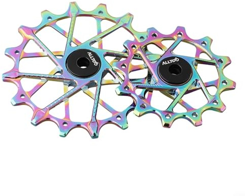 Roues de poulie 12T + 16T pour dérailleur arrière de vélo pour Sram Nx pour Gx Xx1 (arc-en-ciel)
