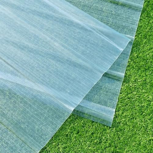 Wärmeisolierung Wellplatten,FRP-Tageslichtplatten,1,2mm-Trapezbleche,Transparent Kurzrollen,Wetterfest Kammerplatten,für das Ersetzen auf Carport Vordach Gewächshaus (0.9x0.6m/35x24in,6 Pcs)