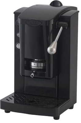 FABER COFFEE MACHINES | Nuovo Modello SLOT KOLOR PLAST | Macchina caffe a cialde ese 44mm | Pressacialda regolabile | Portacialda estraibile calamitato (TOTAL BLACK DEEP NIGHT)