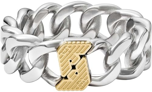 Emporio Armani Herren-Edelstahl-Kette Ringe