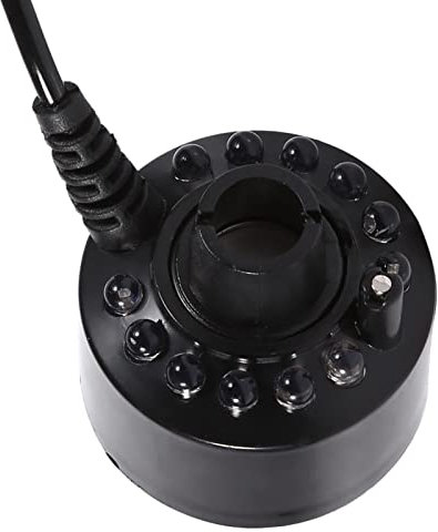 Mini con 12 Funtana LED Foggers Pond Znebulizer, Produttore di Nebbia a LED, di Colore 24 -V per la Decorazione dello Stagno Roccioso Era il Film per l'acqua del Paesaggio