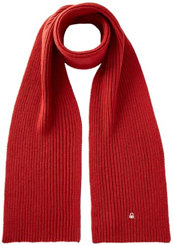 United Colors of Benetton Sciarpa 12pauu00x écharpe Foulard, Rouge, Taille Unique Homme