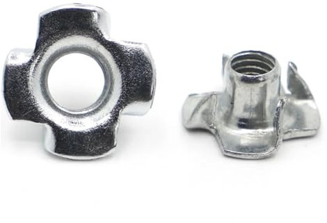 Dado a quattro griffe zincato M3 M4 M5 M6 M8 M10 for altoparlanti, inserto cieco, dado a T, ferramenta for mobili.(M3 20pcs)