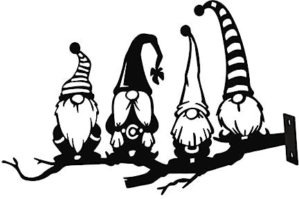 UKCOCO Jardín de Hierro con Duende para Decoración de Jardín Exterior de Árboles Insertados Decoración Vibrante