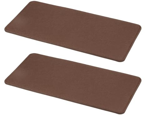 QUARKZMAN 2 Piezas De Base Moldeadora De Fieltro 12 X 6 Pulgadas Color Café | Rectángulo, Inserción De Tablero Forro, Para El Fondo De Bolso, Con Esquinas Arqueadas, Para Bolso
