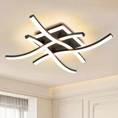LED Ceiling Lights, 28W 2400LM 3000K/4500K/6500K Ceiling Light, 40CM | Flush Lights Ceiling Modern Ceiling Lighting for Bedroom Living Room Kitchen Hallway