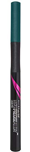 Maybelline New York Hyper Precise Eyeliner in Penna, Tratto Ultra-Sottile, Colore Ultra-Intenso a Lunga Tenuta, Jungle
