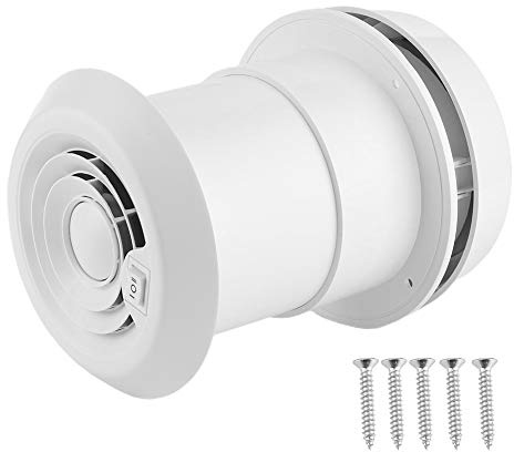 EVGATSAUTO Ventilación de Aire para Techo de RV, Ventilador de Techo de 24V, Rejilla de Ventilación de Refrigeración de Techo para Caravanas, Autocaravana, Remolque, Furgoneta, 3W, ABS, 2 Velocidades